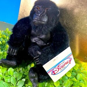 DISNEY STORE NWT VINTAGE 1990s MIGHTY JOE YOUNG BLACK GORILLA BEAN BAG PLUSH
